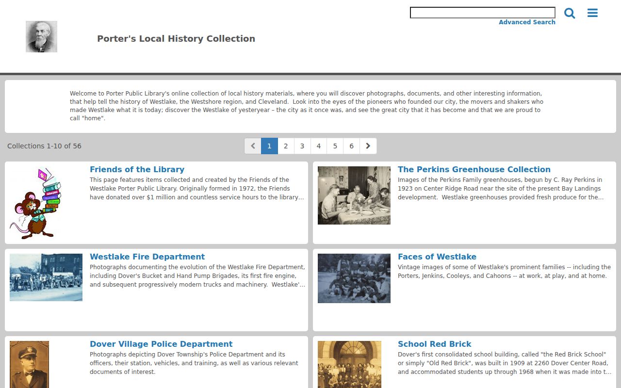 Westlake city directory research at the Porter digitized history collection
