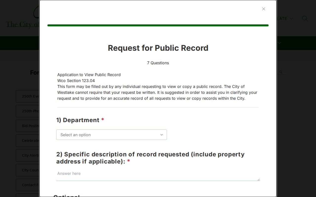 Westlake residents directory public records request form