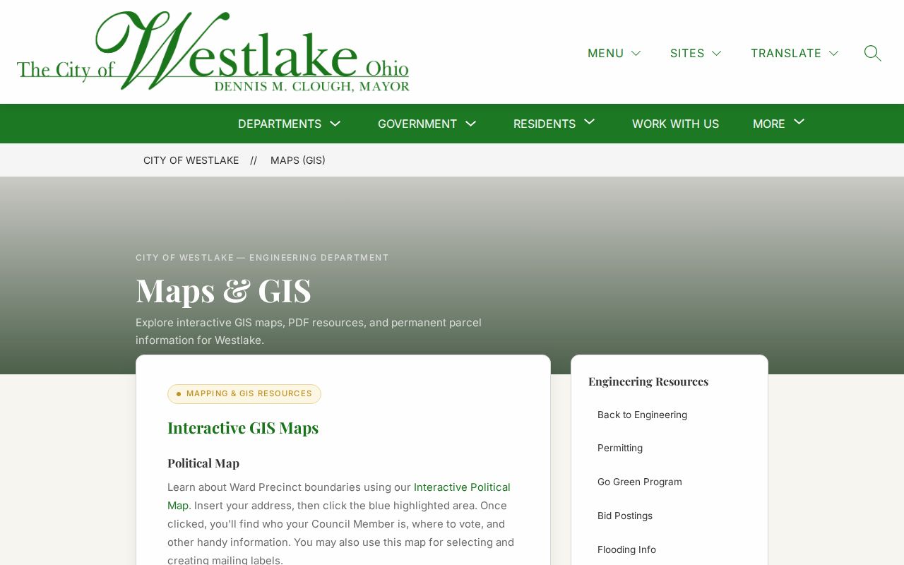 Westlake street directory city address maps and GIS